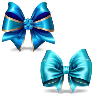 Turquoise Sea Gift Bow PNG Bjj PNG