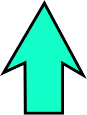 Turquoise Up Arrow Icon PNG image