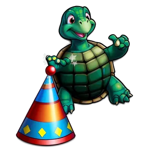 Turtle In A Party Hat PNG 68 PNG