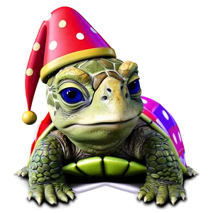 Turtle In A Party Hat PNG Bgq PNG