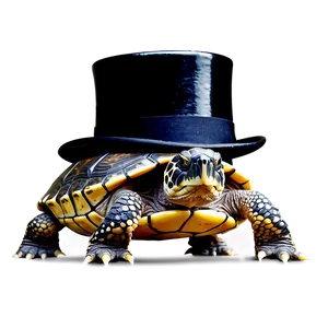 Turtle In A Top Hat Png 05232024 PNG image