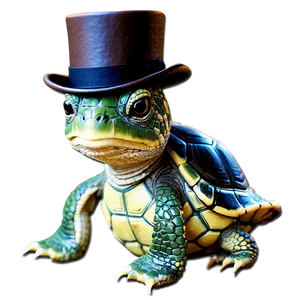 Turtle In A Top Hat Png Kun PNG image