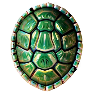 Turtle Shell Abstract Art PNG 3