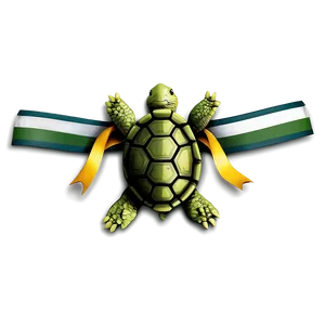 Turtle With Earth Day Ribbon PNG Ewm PNG
