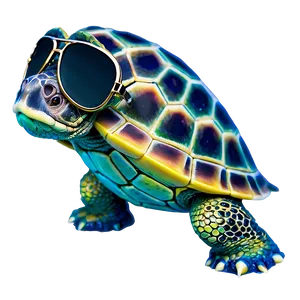 Turtle With Sunglasses PNG Mjr PNG