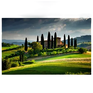 Tuscany Landscape Italy PNG 05212024 PNG
