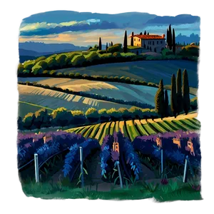 Tuscany Landscape Italy Png Sti PNG image