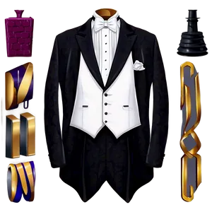 Tuxedo And Accessories PNG Iae66