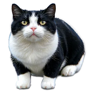 Tuxedo Cat In Snow Png 9 PNG image