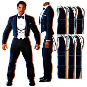 Tuxedo Vest Variations PNG Vtr14