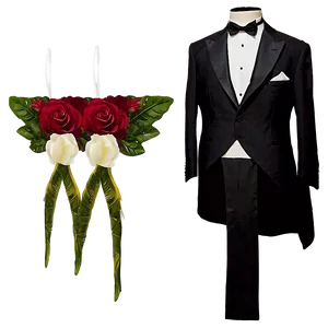 Tuxedo With Satin Lapels PNG Vwr3