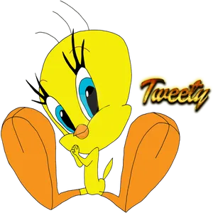 Tweety Bird Classic Pose PNG