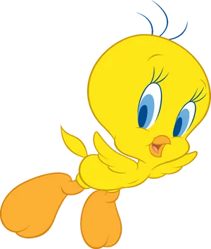 Tweety Bird Cute Pose PNG image