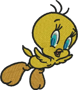 Tweety Bird Embroidery Design PNG