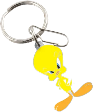 Tweety Bird Keychain Design PNG image