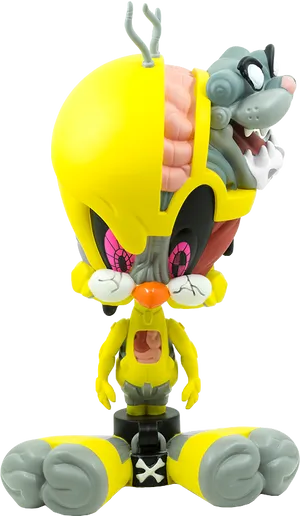 Tweety Sylvester Anatomy Figure PNG image