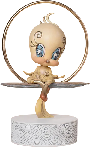 Tweety Yoga Meditation Figurine PNG