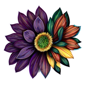 Twilight Autumn Blooms PNG 98