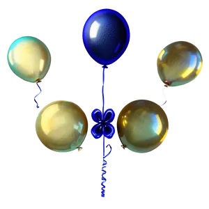 Twilight Blue Balloons PNG 23