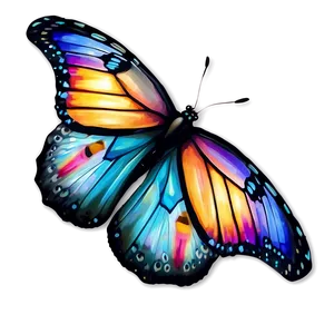 Twilight Glow Butterfly PNG 06272024