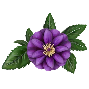 Twilight Purple Flower PNG Cov