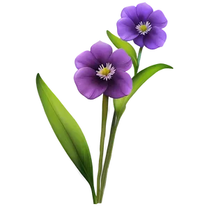 Twilight Purple Flower PNG Hgd31
