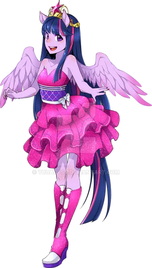 Twilight Sparkle Anime Style PNG image