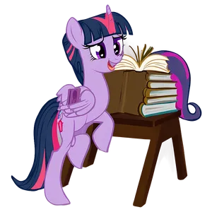 Twilight Sparkle Bookworm PNG 46