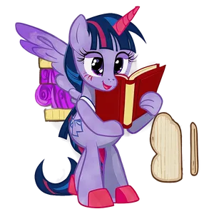 Twilight Sparkle Bookworm Png Dpt1 PNG image