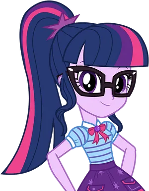 Twilight Sparkle Equestria Girls Character PNG