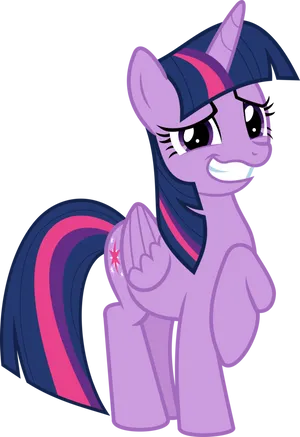 Twilight Sparkle Smiling Vector PNG image