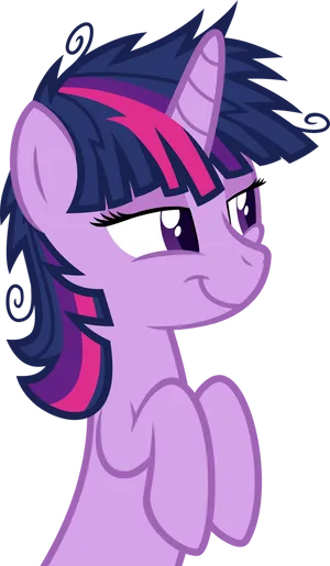 Twilight Sparkle Smiling Vector