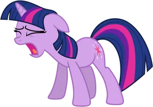 Twilight Sparkle Upset Expression PNG