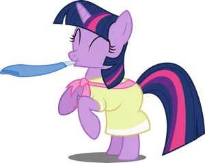 Twilight Sparkle With Toothbrush