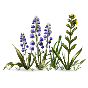 Twilight Wildflowers Scene PNG 11 PNG