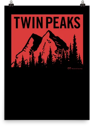 Twin Peaks Mountain Poster PNG image
