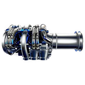 Twin Turbo Car Engine Profile PNG Cwd62