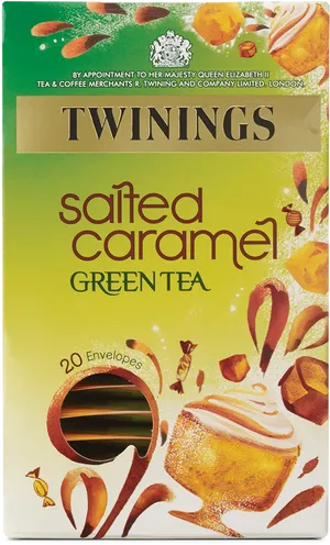 Twinings Salted Caramel Green Tea Package PNG
