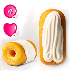 Twinkie Cream Filled Sponge Cake PNG