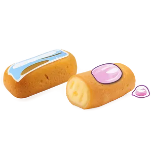 Twinkie Snack Cake Illustration PNG image