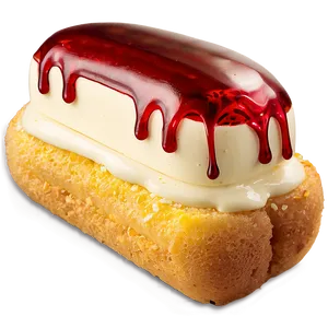 Twinkiewith Red Glazeand Cream Filling PNG image