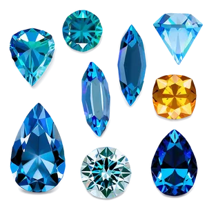 Twinkling Aquamarine Gem PNG Yce1 PNG