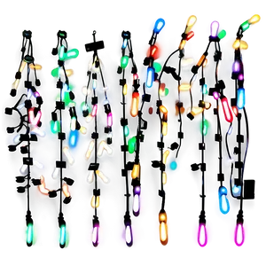 Twinkling Christmas Lights PNG Pen