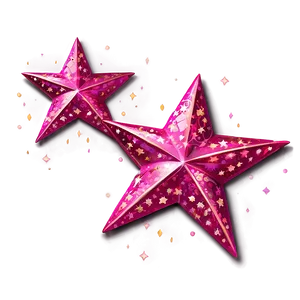 Twinkling Pink Stars Png Pan53 PNG image