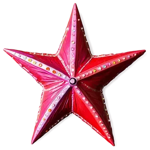Twinkling Red Star PNG 65