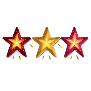 Twinkling Red Star PNG 79