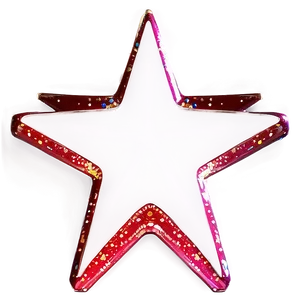 Twinkling Red Star PNG Buw