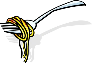 Twirling Spaghettion Fork PNG image