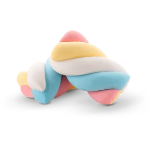 Twisted Colorful Marshmallows PNG image