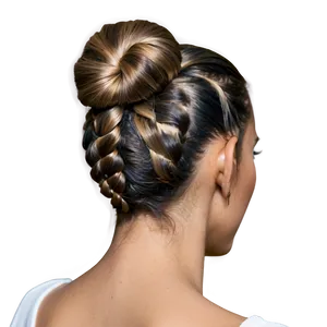 Twisted Ponytail Technique Png 72 PNG image